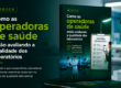 Banner do ebook Como as operadoras de saúde estão avaliando a qualidade dos laboratórios, com mockup da capa em ambiente laboratorial.