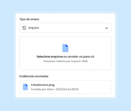 Registro de evidências rastreável